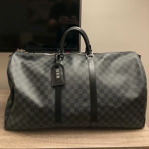 LOUIS VUITTON - KEEPALL BANDOULIÈRE 55 TRAVEL BAG (GREAT CONDITION)
